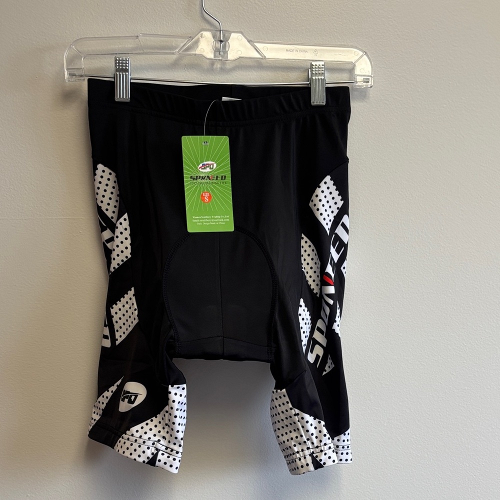 Sponeed Men's Black Cycling Shorts